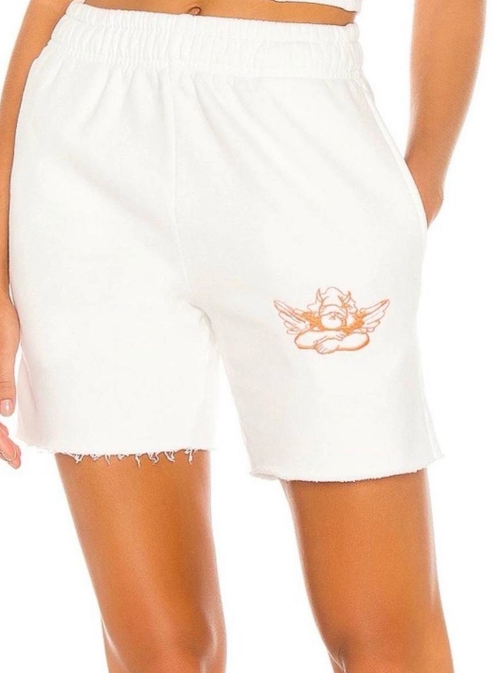 Boys Lie White Women's Angel Graphic Bermuda Shorts